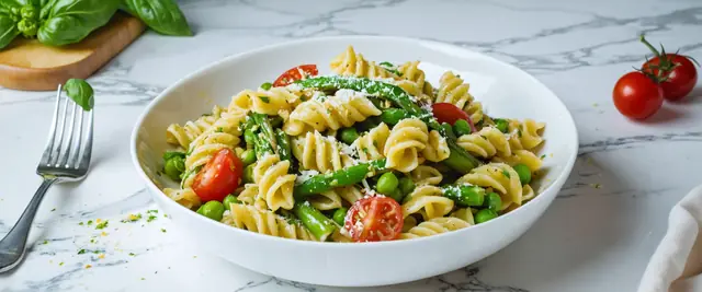 Pesto Pasta with Spring Vegetables